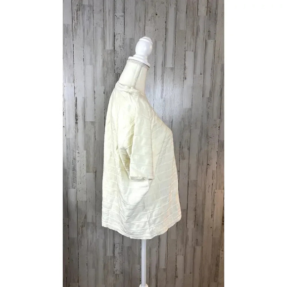 Vintage Blast Point Men's XL White Textured Short Sleeve Crew Neck Tee - Picture 5 of 8